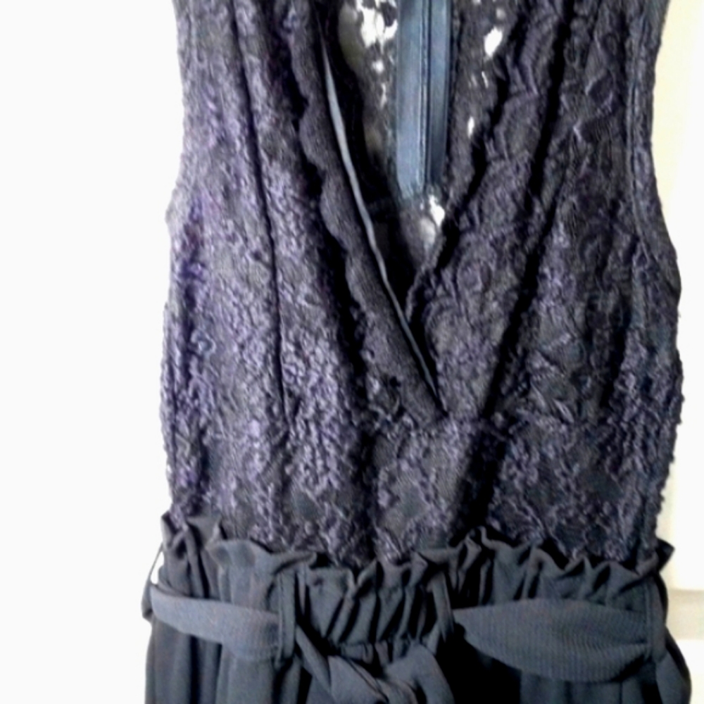 Rue 21 Size S/ XS Black/Lace Top Jumpsuit